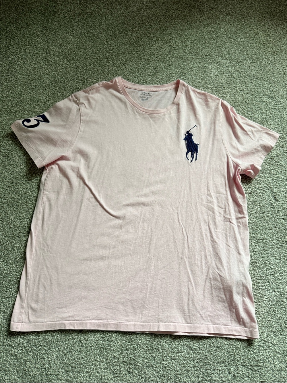 2 for 1 Polo Ralph Lauren Big Pony T-Shirts Men’s XL Pink & Blue
